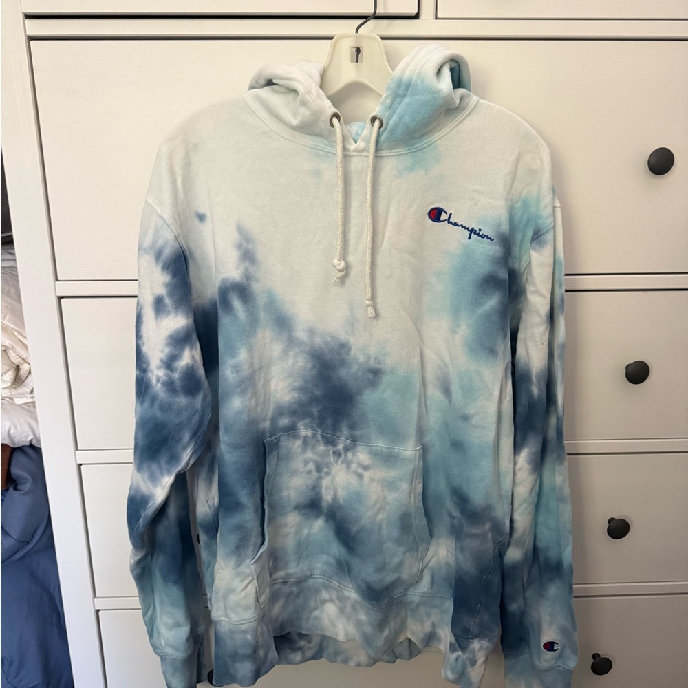 Limited Edition Champion Big Sky Tie Dye Hooded Sweatshirt